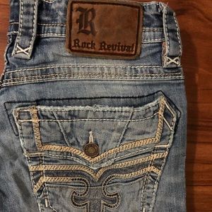 MENS ROCK REVIVAL SLIM BOOT JEANS